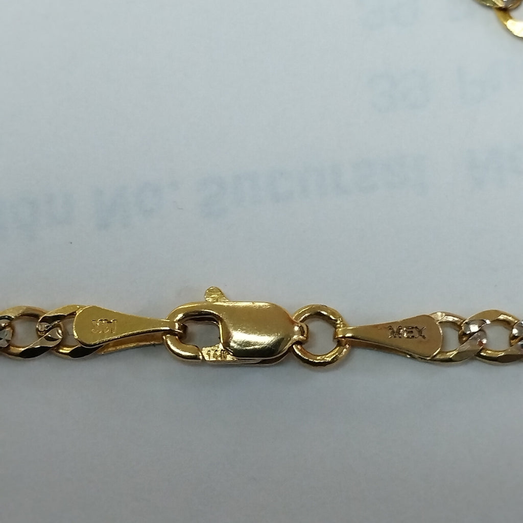 CADENAS 3X1 DIAMANTADA ORO 14K 55 CM 8.6 GR (NUEVO)