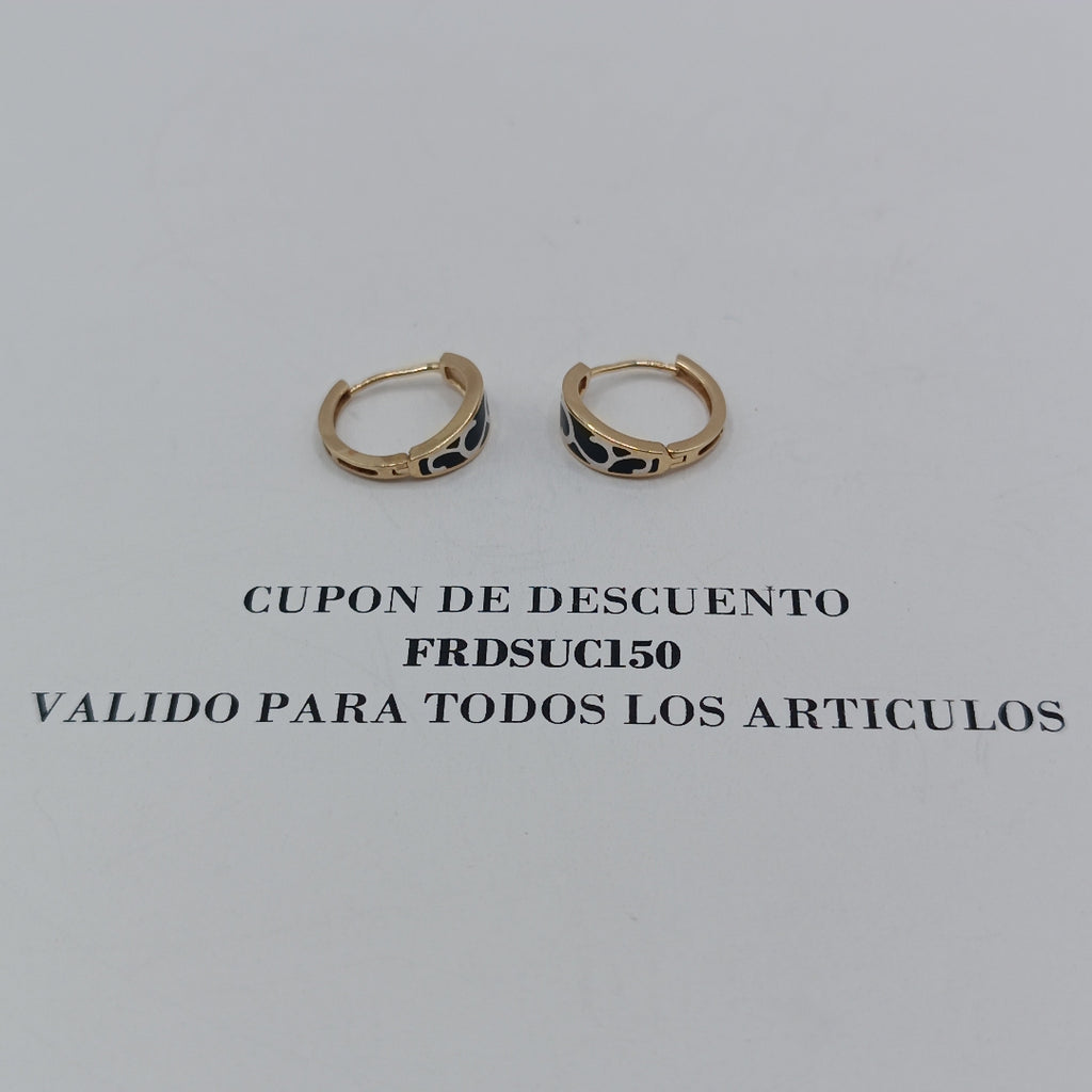 ARETES PAR ORO 14 K 2,30 GRMS (SEMINUEVO)