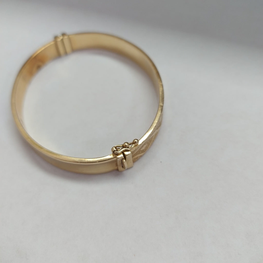 PULSERA RIGIDA ORO 14 K 11.8 GRMS (SEMINUEVO)