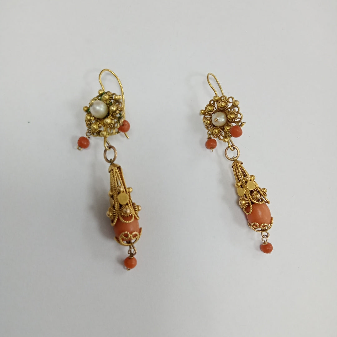 ARETES PAR ORO 10 K 8,00 GRMS (SEMINUEVO)