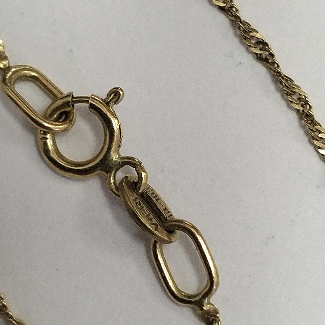 CADENA, DIJE ORO 10 K 1.7 GRMS (SEMINUEVO)