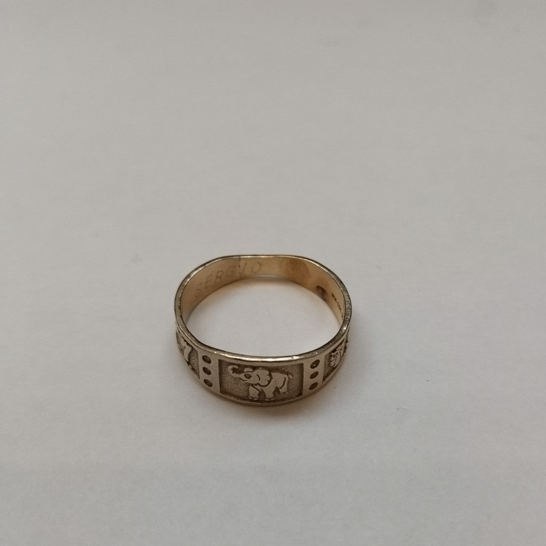 ARGOLLA DE LA SUERTE ORO 14 K 3.7 GRMS (SEMINUEVO)