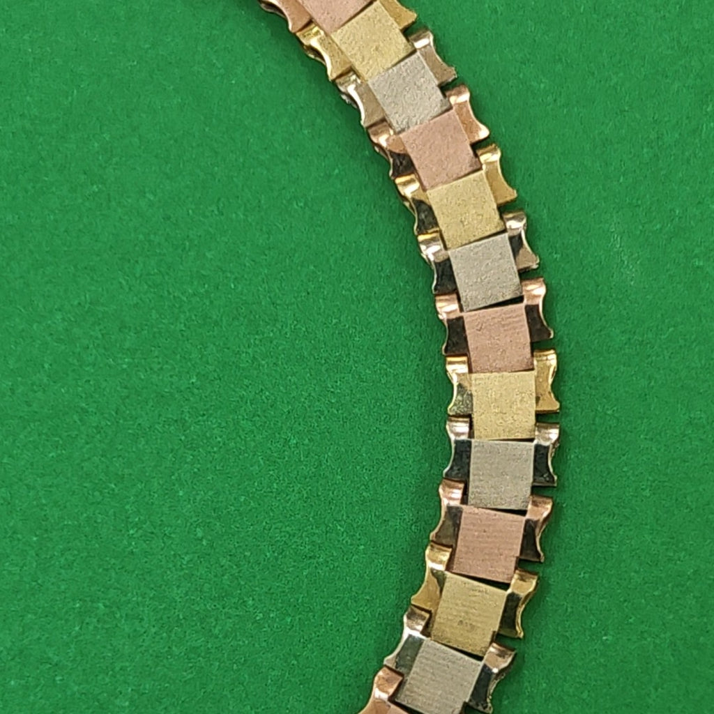 PULSERA ORO, ORO COMBINADO 14 K 4.7 GRMS (SEMINUEVO)