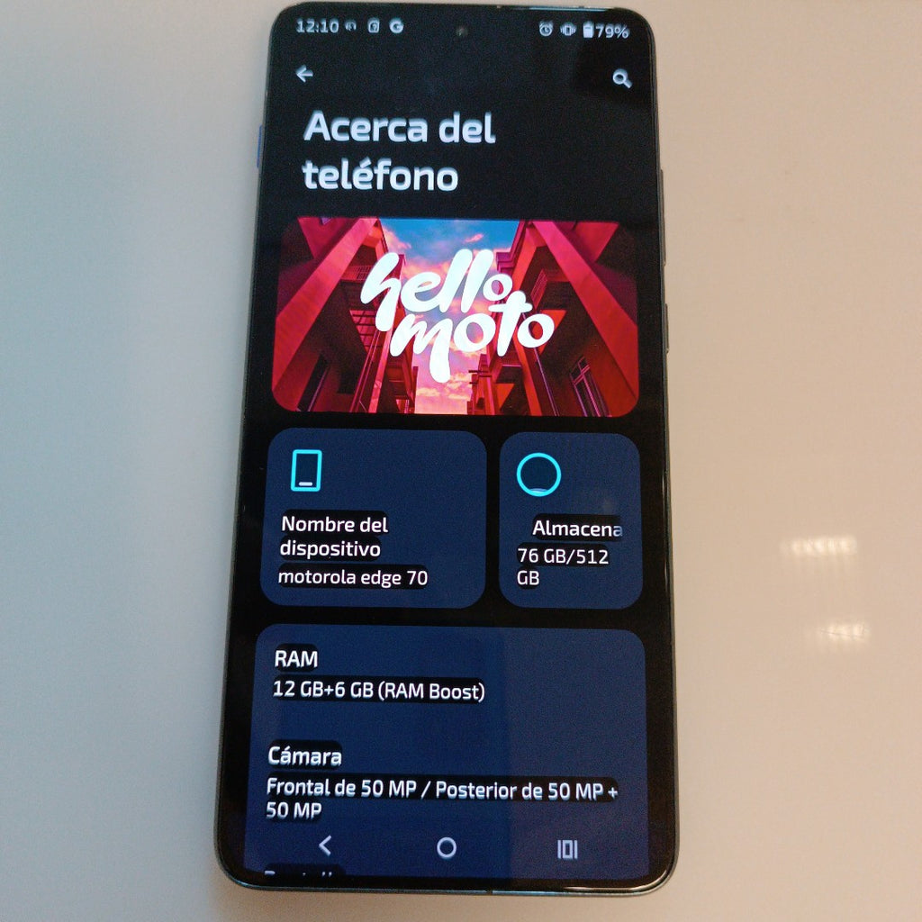 CELULAR MOTOROLA EDGE 70 XT2601-3 (2025) 512 GB 12 GB RAM (SEMINUEVO)