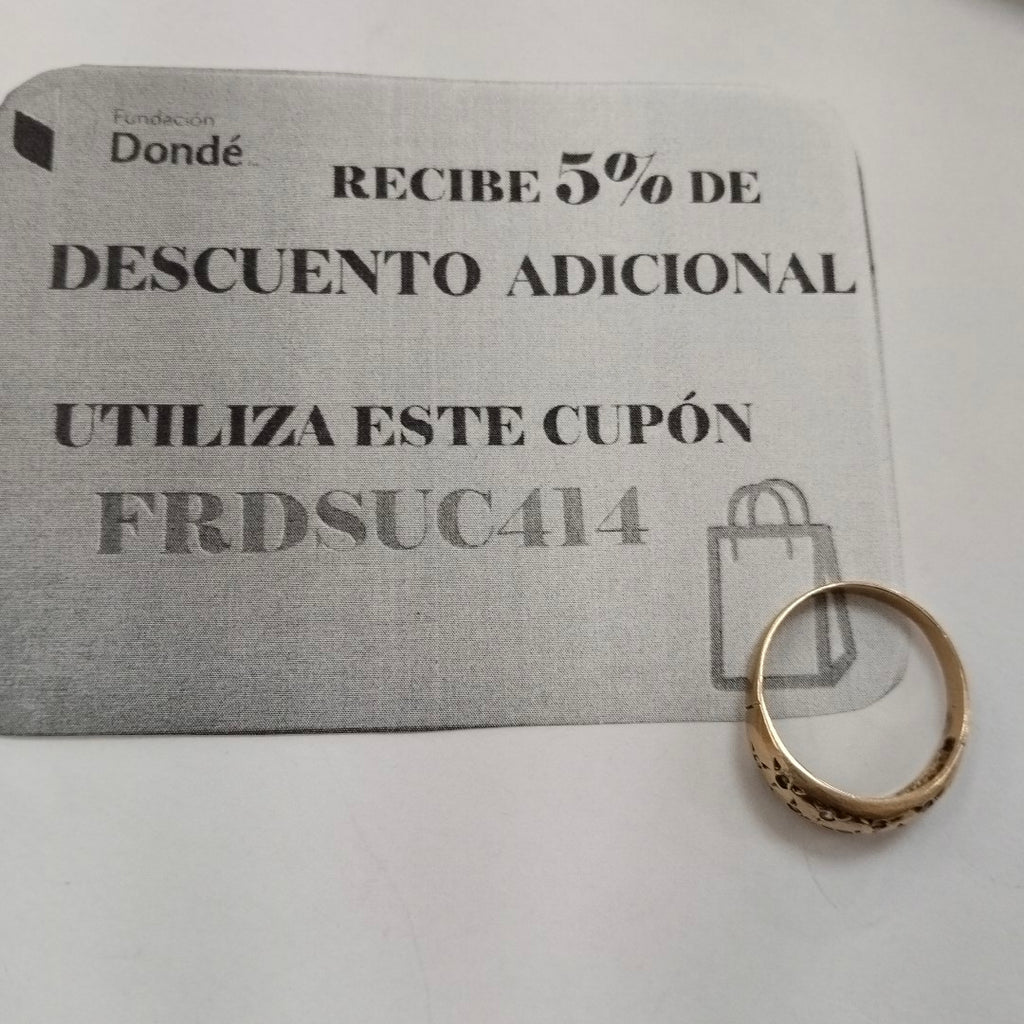 ANILLO ORO 10 K 3.6 GRMS (SEMINUEVO)