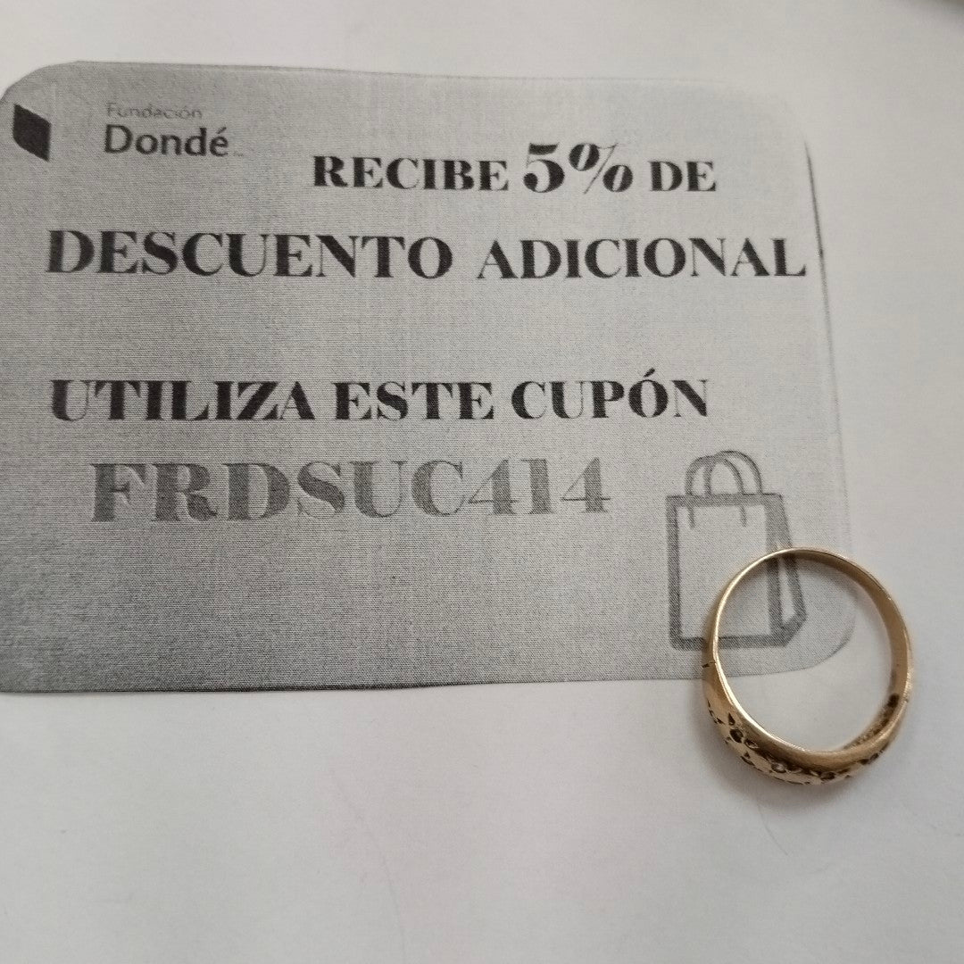 ANILLO ORO 10 K 3.6 GRMS (SEMINUEVO)