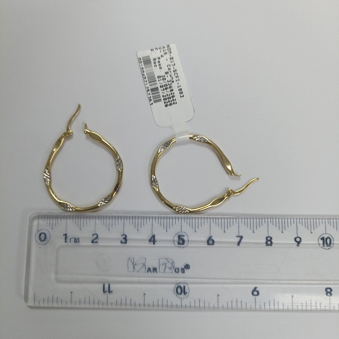 ARRACADAS PAR ORO 14 K 2 GRMS (SEMINUEVO)