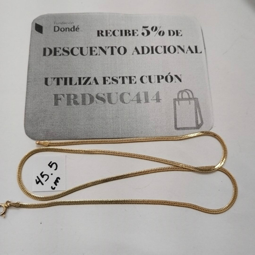CADENA ORO 14 K 4.3 GRMS (SEMINUEVO)