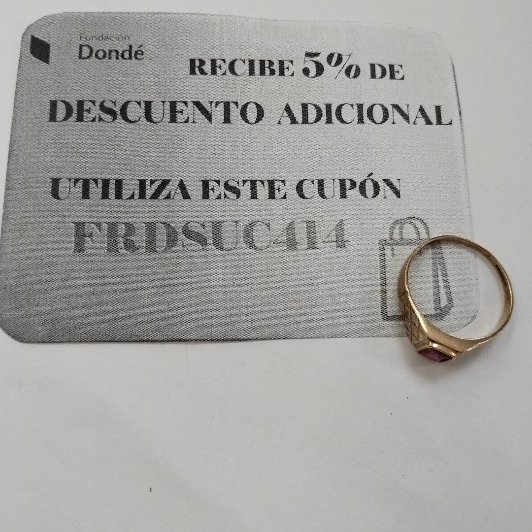 ANILLO ORO 10 K 2.8 GRMS (SEMINUEVO)