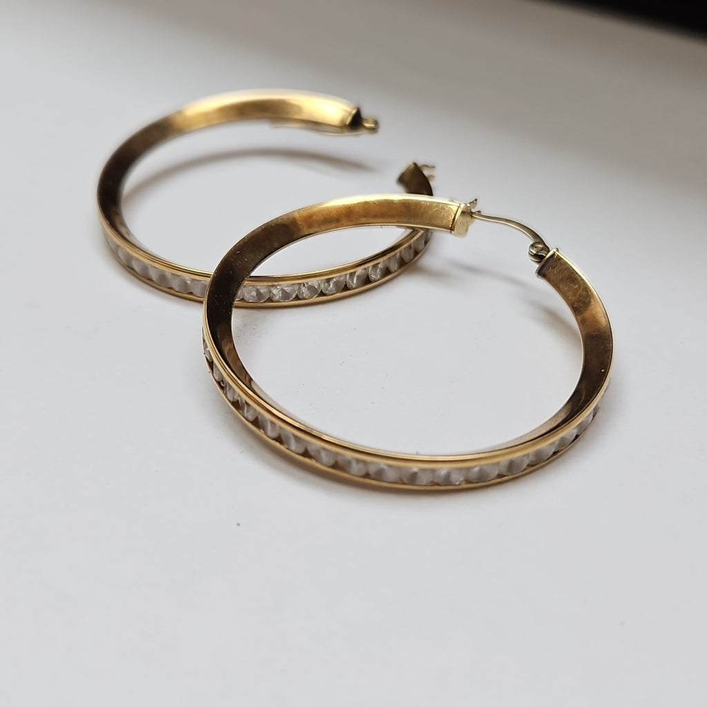 ARRACADAS PAR ORO 10 K 7.4 GRMS (SEMINUEVO)