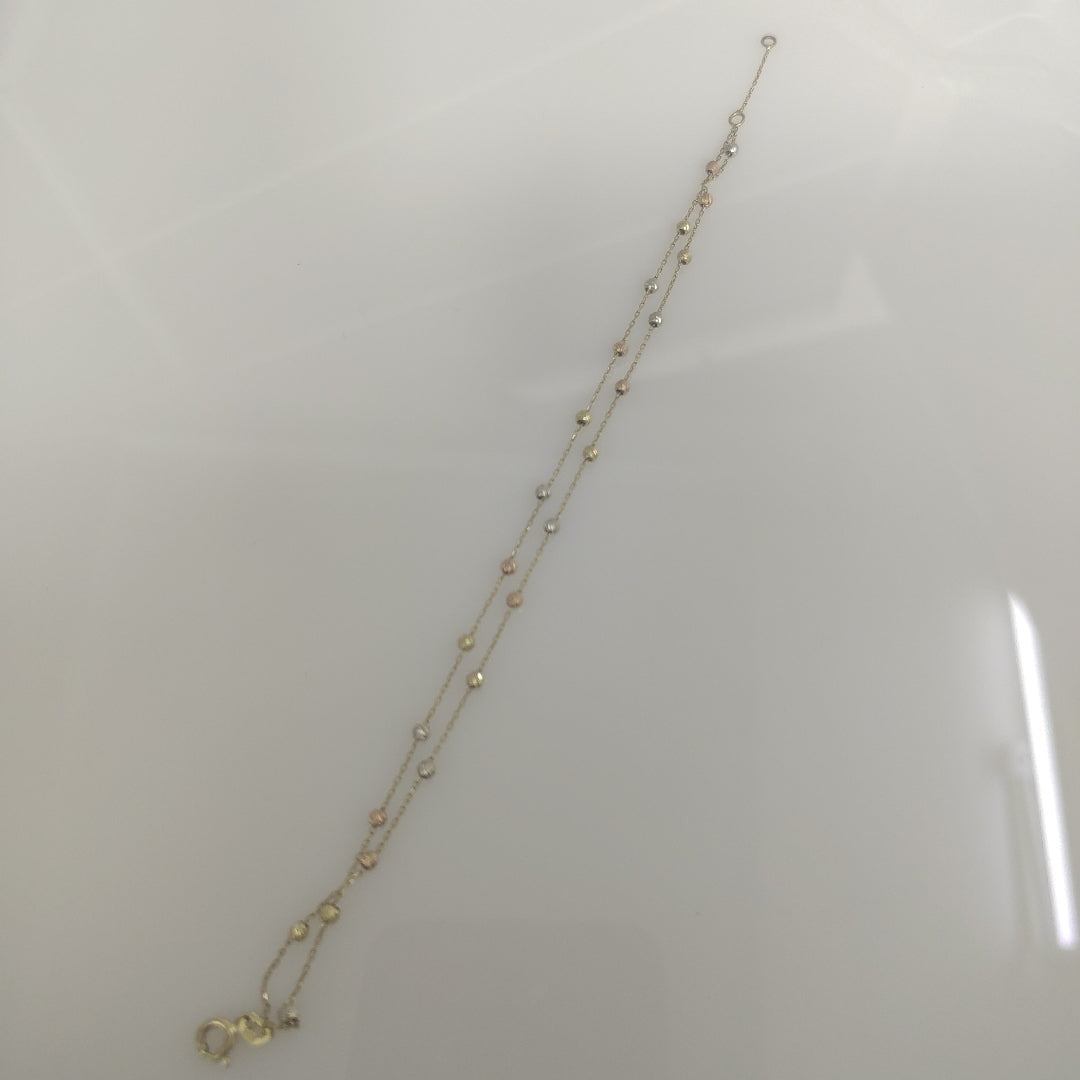 PULSERA ORO, ORO COMBINADO 14 K 1.8 GRMS (SEMINUEVO)