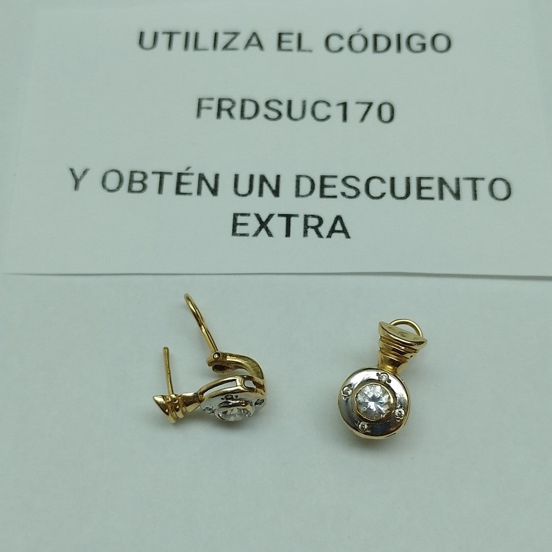 ARETES PAR ORO 14 K 3.9 GRMS (SEMINUEVO)
