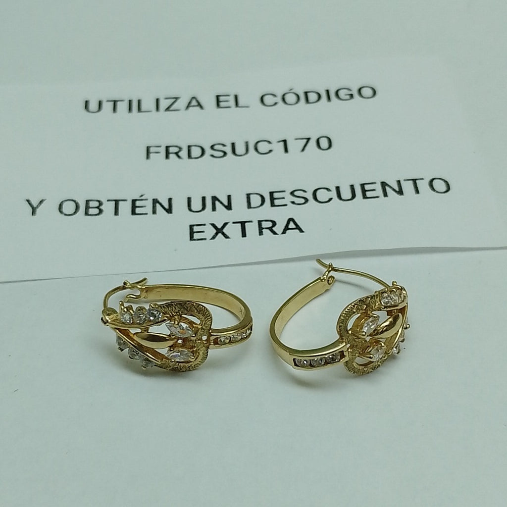 ARETES PAR ORO 10 K 4.2 GRMS (SEMINUEVO)