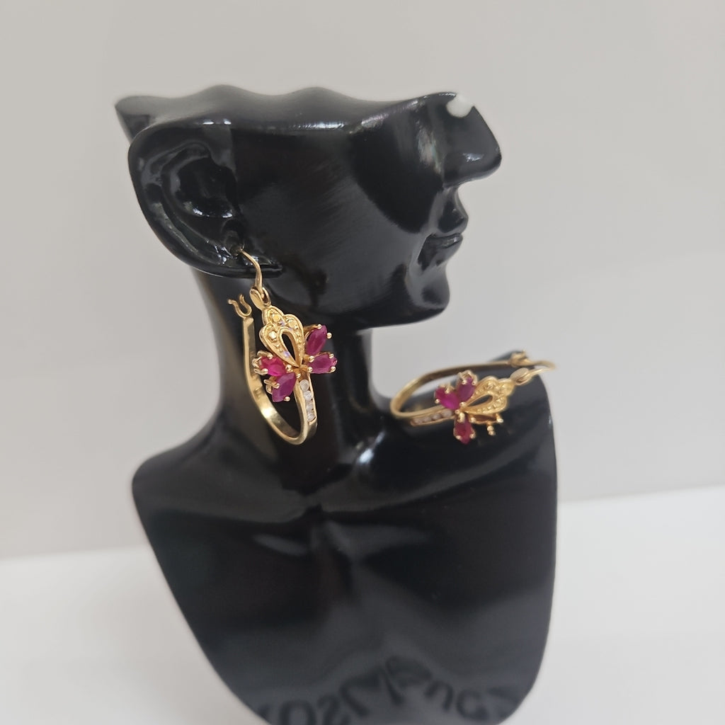 ARRACADAS PAR ORO 14 K 4,70 GRMS (SEMINUEVO)