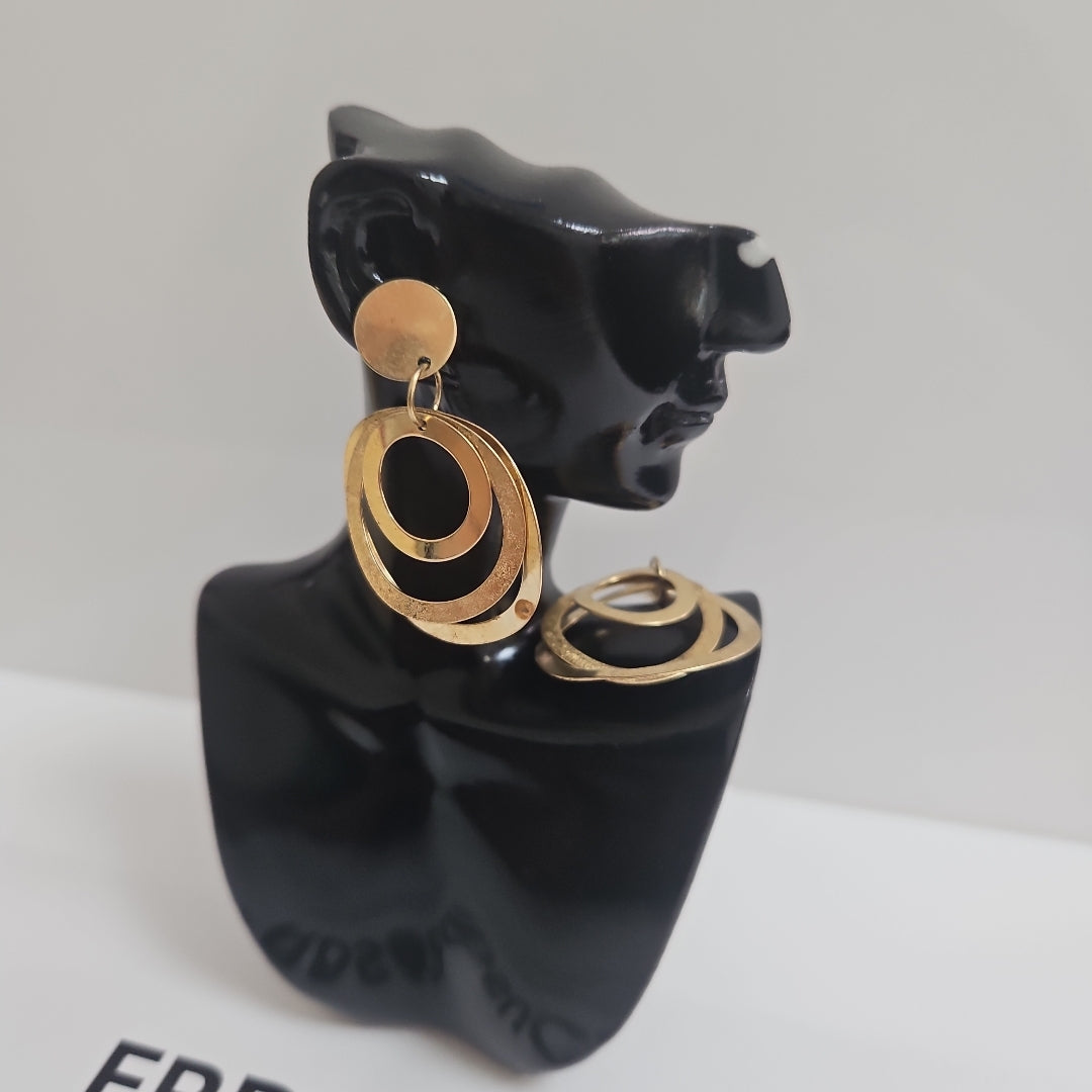 ARETES PAR ORO 14 K 5,40 GRMS (SEMINUEVO)