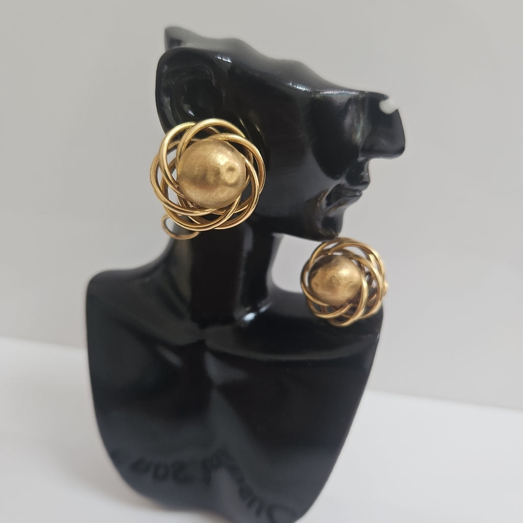 ARETES PAR ORO 14 K 6,70 GRMS (SEMINUEVO)