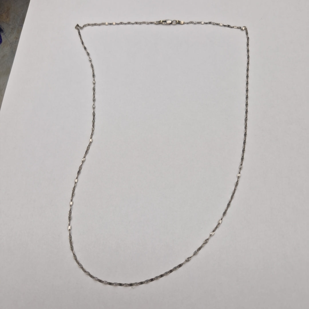 CADENA ORO BLANCO 14 K 2.8 GRMS (SEMINUEVO)