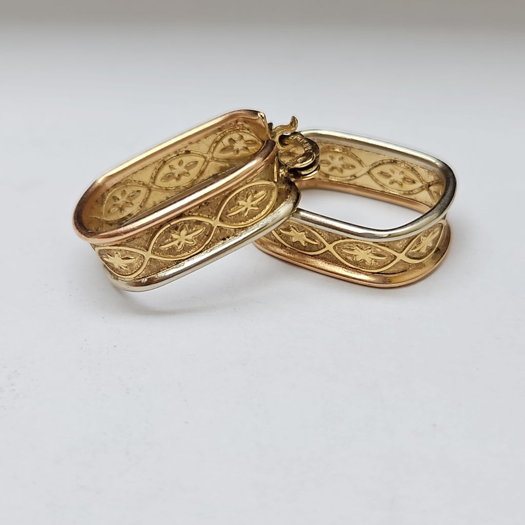 ARRACADAS PAR ORO 14 K 4.8 GRMS (SEMINUEVO)