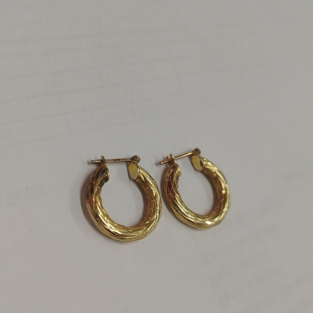 ARRACADAS PAR ORO 14 K 1.7 GRMS (SEMINUEVO)