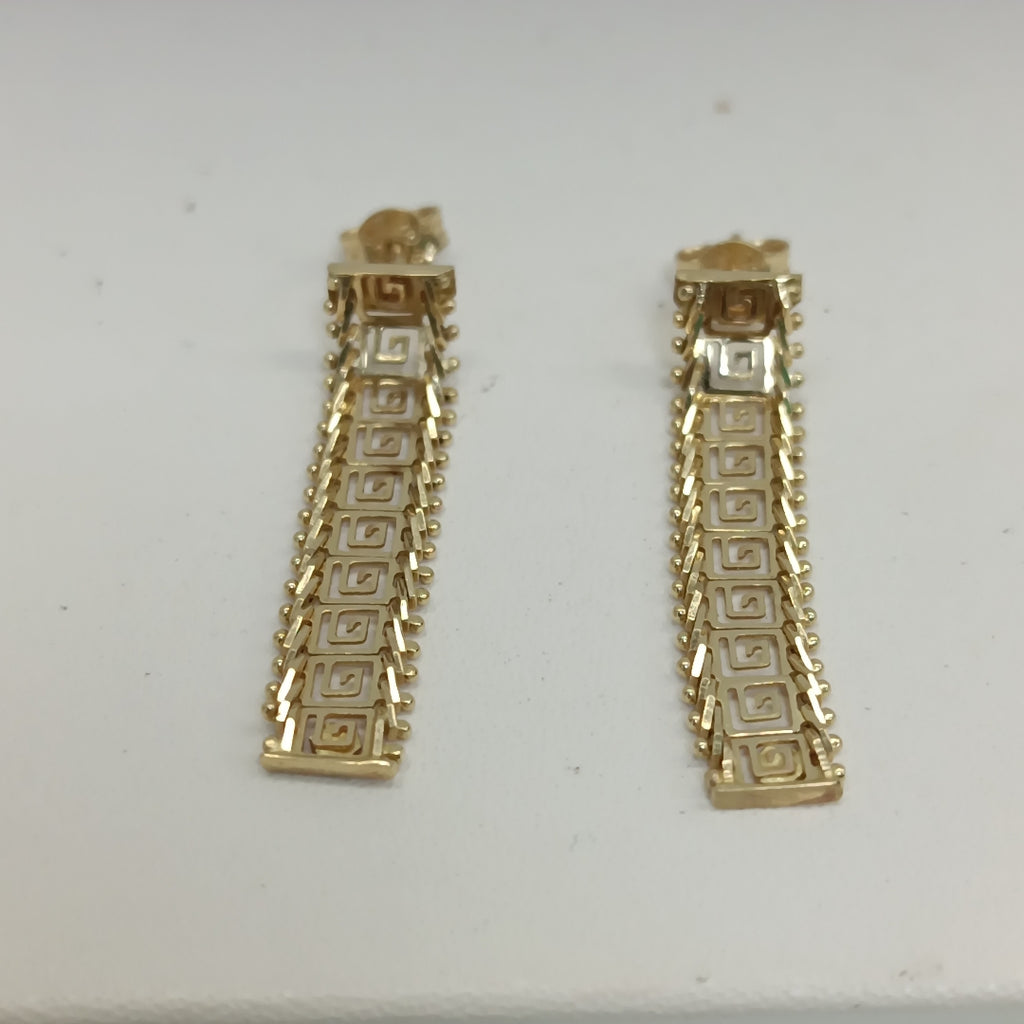 ARETES PAR ORO 14 K 2.6 GRMS (SEMINUEVO)