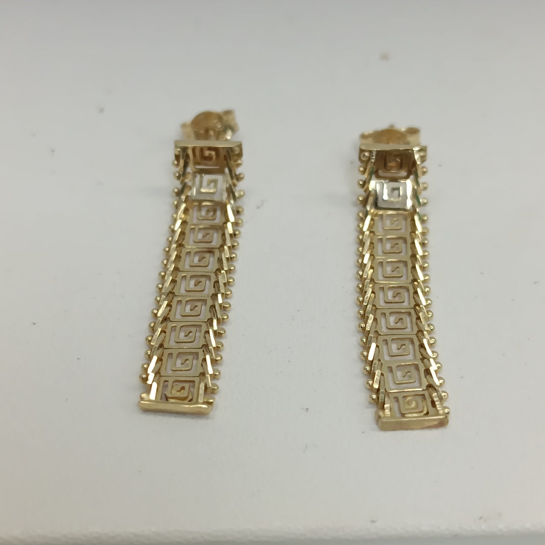 ARETES PAR ORO 14 K 2.6 GRMS (SEMINUEVO)