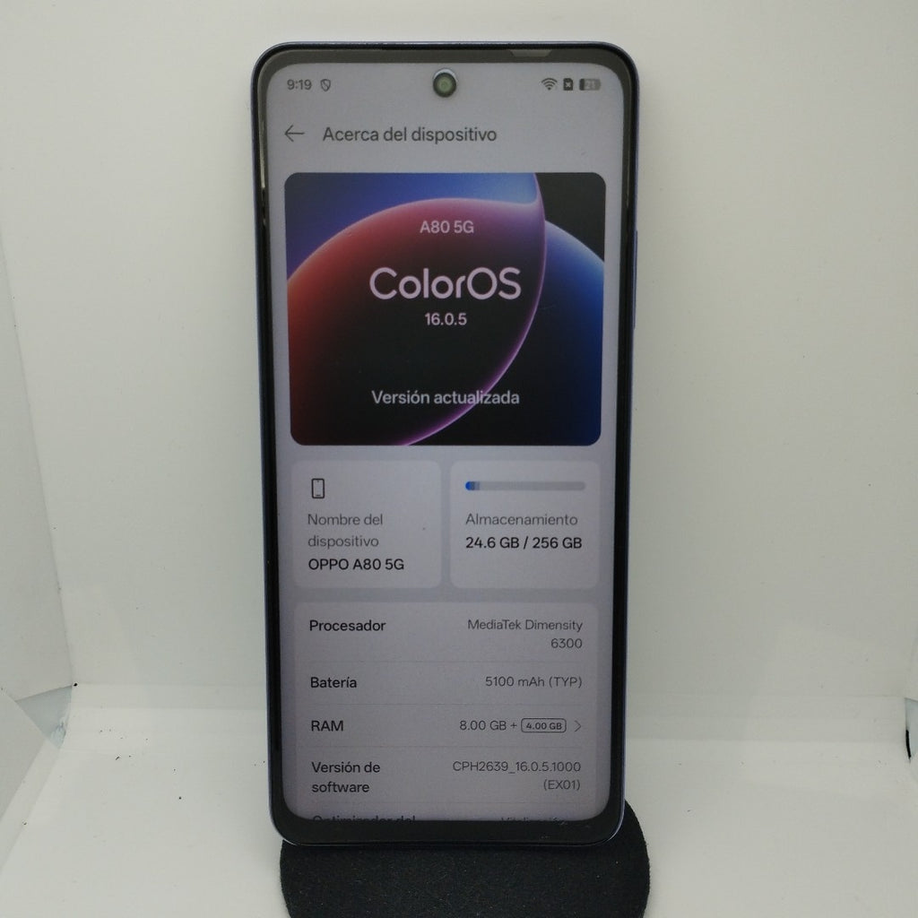 CELULAR OPPO A80 5G CPH2639 (2024) 256 GB 8 GB RAM (SEMINUEVO)