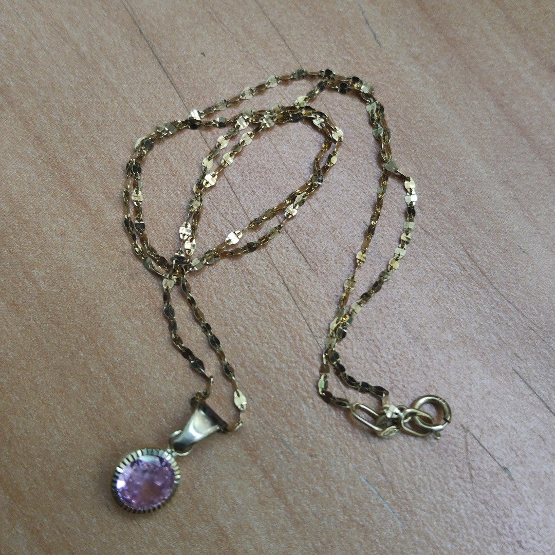 CADENA, DIJE ORO 10 K 1.3 GRMS (SEMINUEVO)