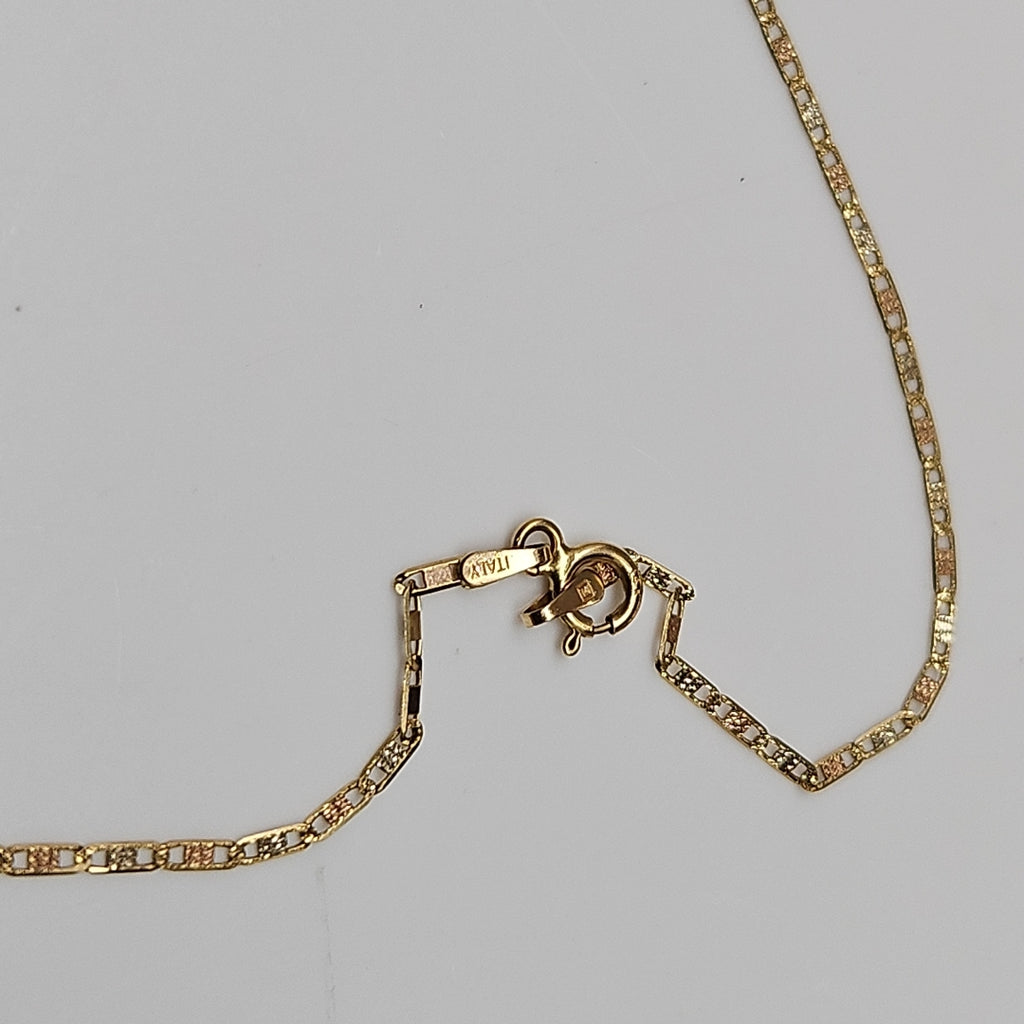 CADENA ORO COMBINADO 14 K 2.2 GRMS (SEMINUEVO)