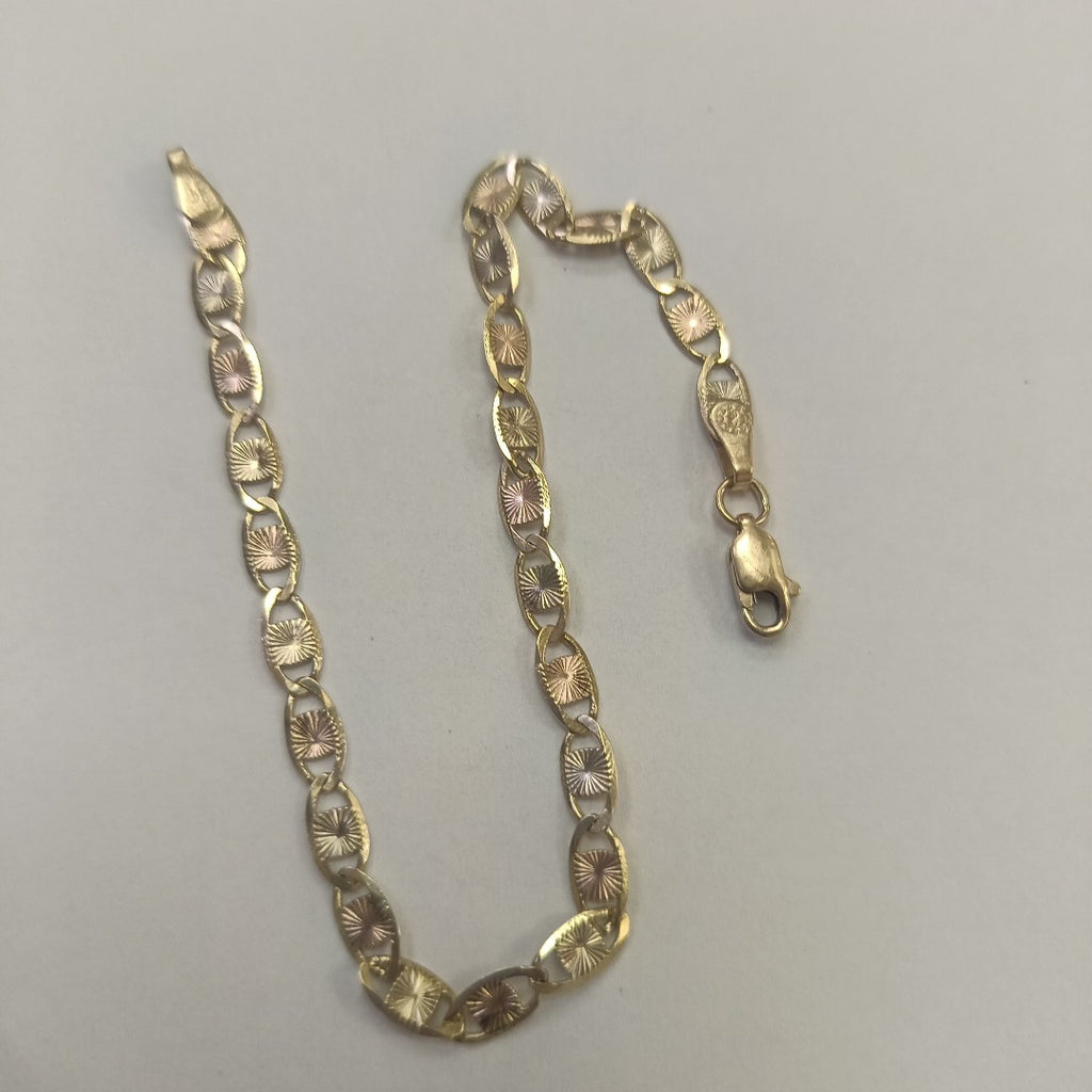 PULSERA ORO COMBINADO 10 K 4.2 GRMS (SEMINUEVO)