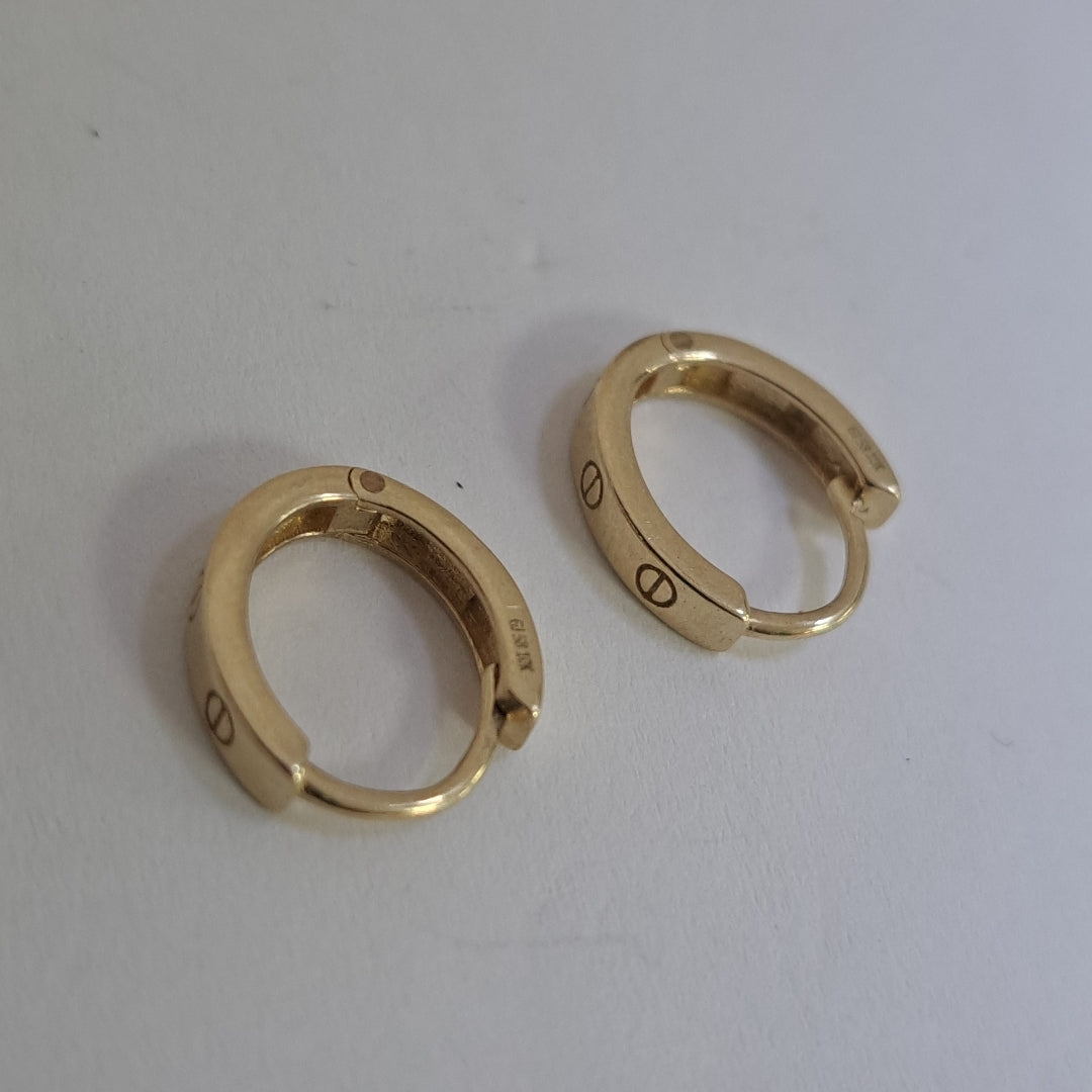 ARRACADAS PAR ORO 10 K 1.9 GRMS (SEMINUEVO)