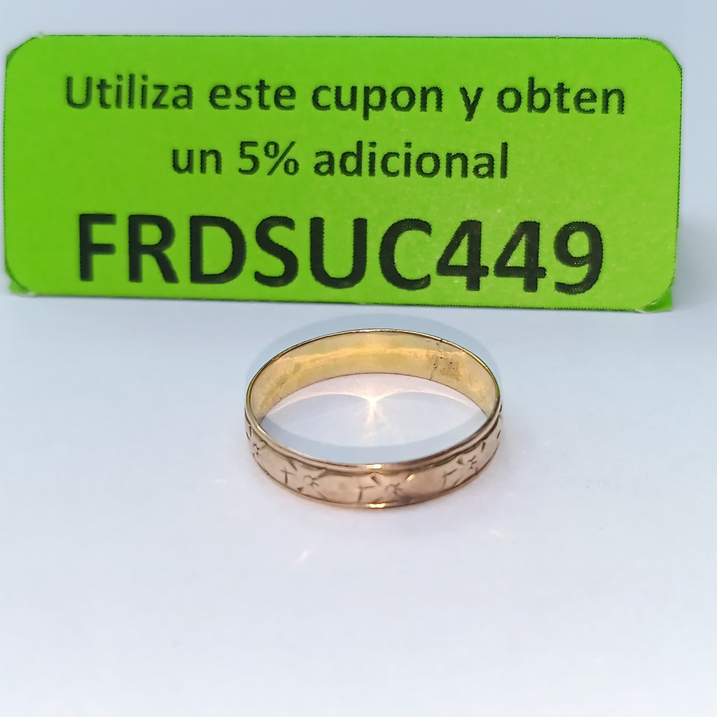 ARGOLLA ORO 10 K 1.4 GRMS (SEMINUEVO)