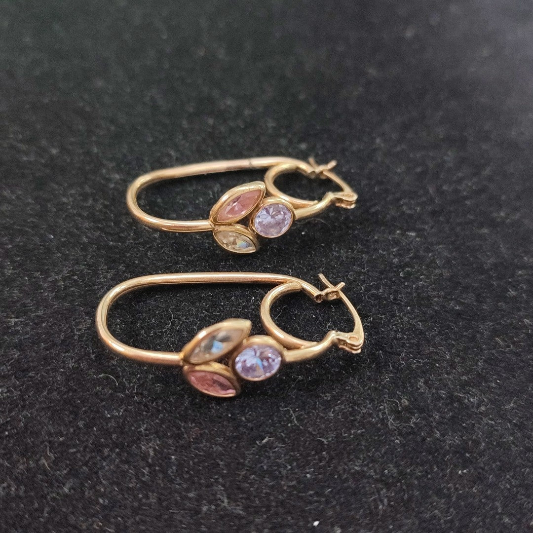 ARETES PAR ORO 10 K 3.9 GRMS (SEMINUEVO)