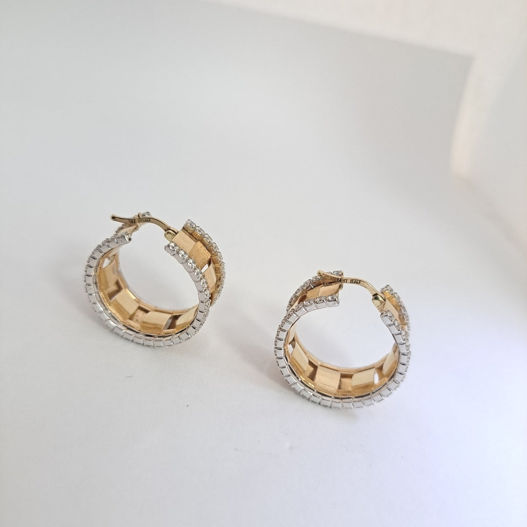ARRACADAS PAR ORO 14 K 10.4 GRMS (SEMINUEVO)