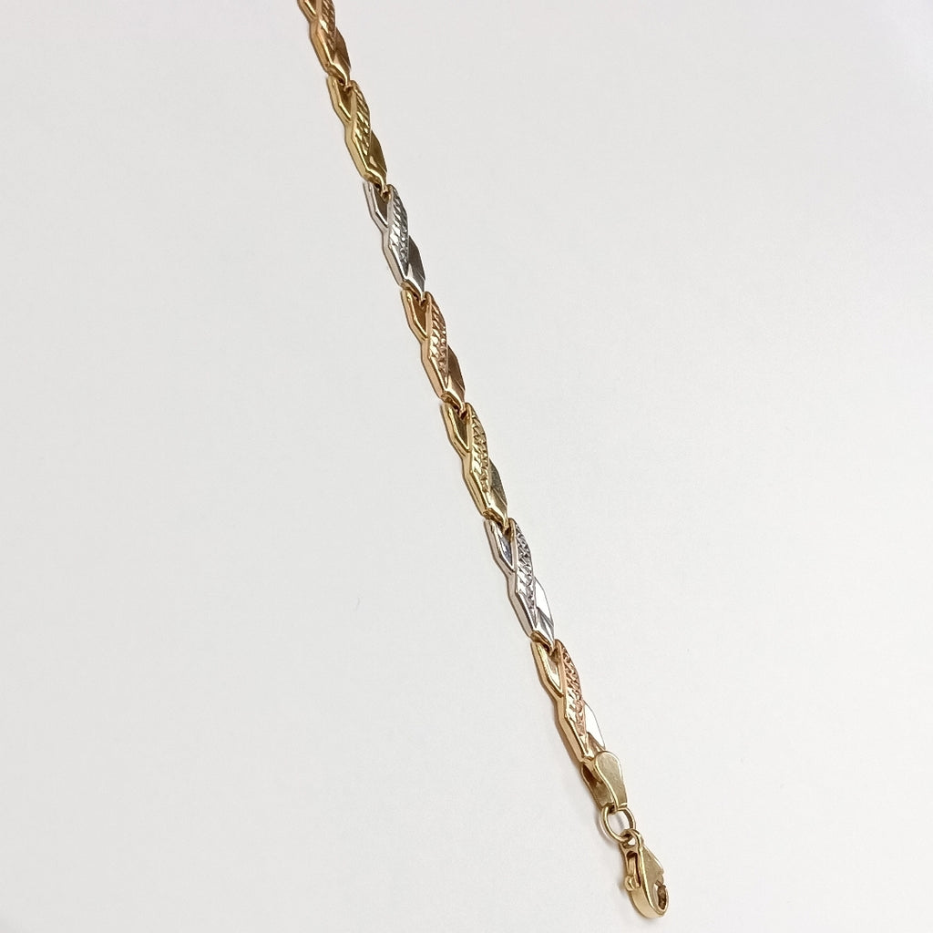 PULSERA ORO, RODIADO 14 K 4.2 GRMS (SEMINUEVO)
