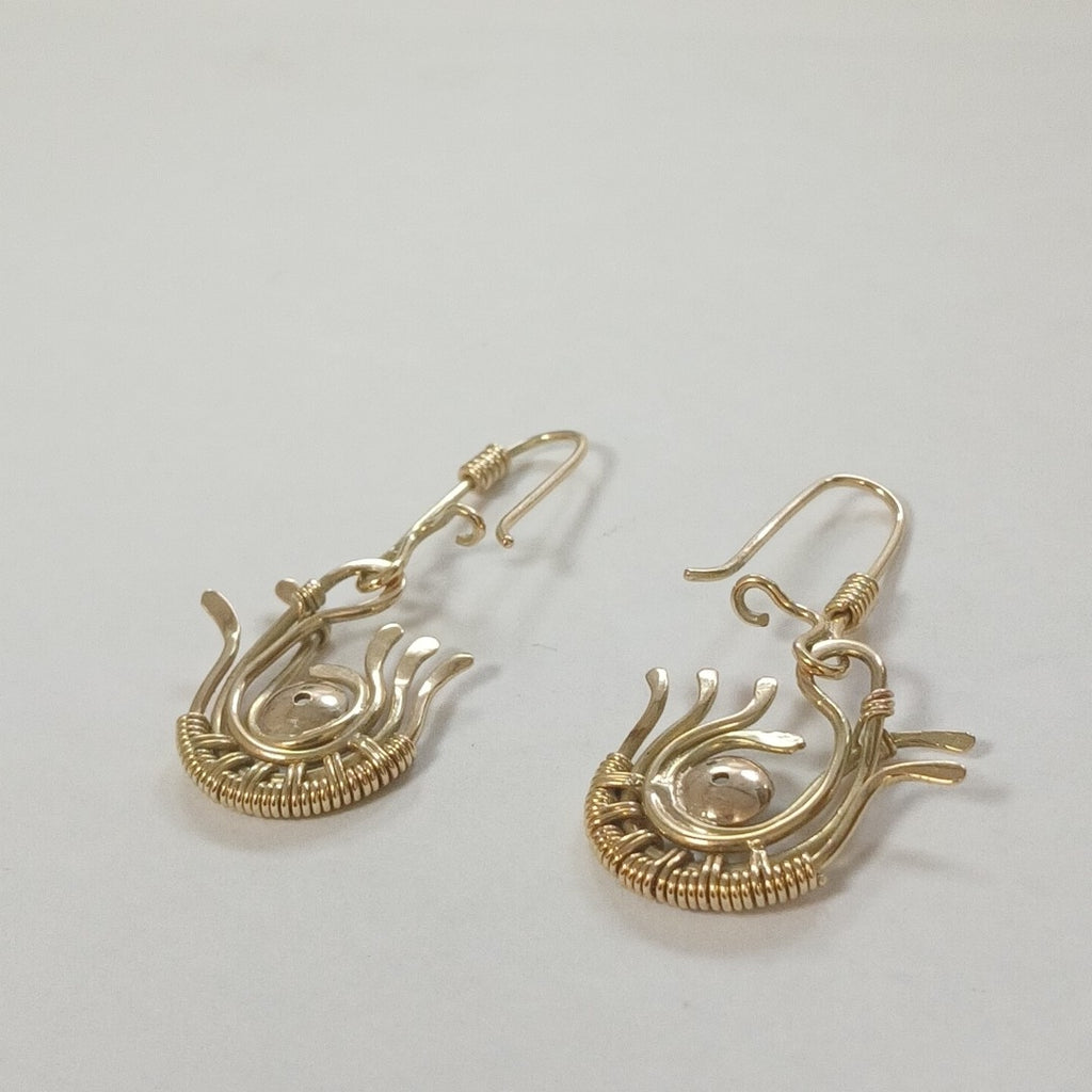ARETES PAR ORO 14 K 5,70 GRMS (SEMINUEVO)