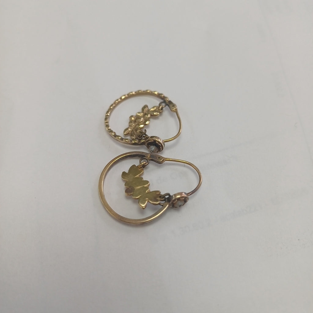 ARRACADAS PAR ORO 10 K 4.5 GRMS (SEMINUEVO)
