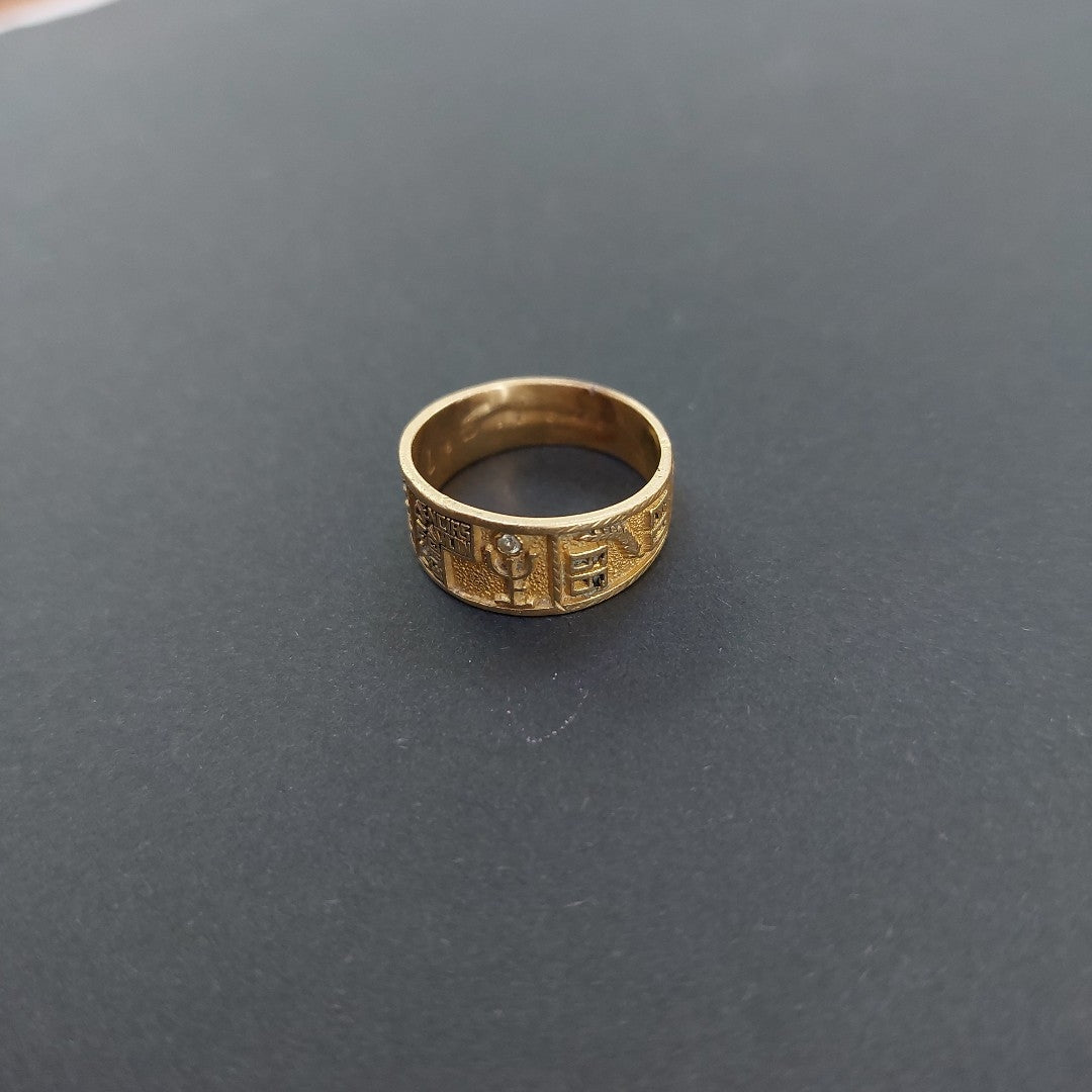 ANILLO DE GRADUACIÓN ORO 10 K 4.3 GRMS (SEMINUEVO)