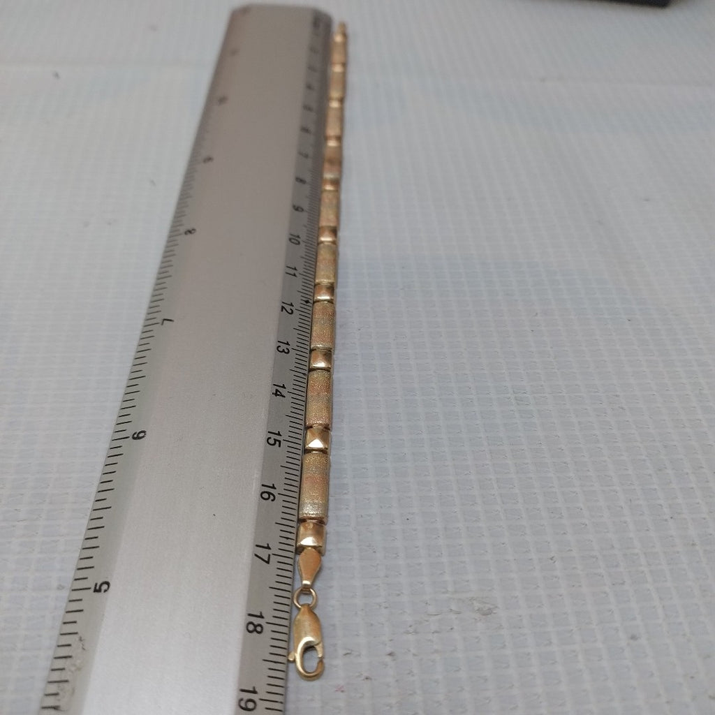 PULSERA ORO COMBINADO 14 K 5.5 GRMS (SEMINUEVO)