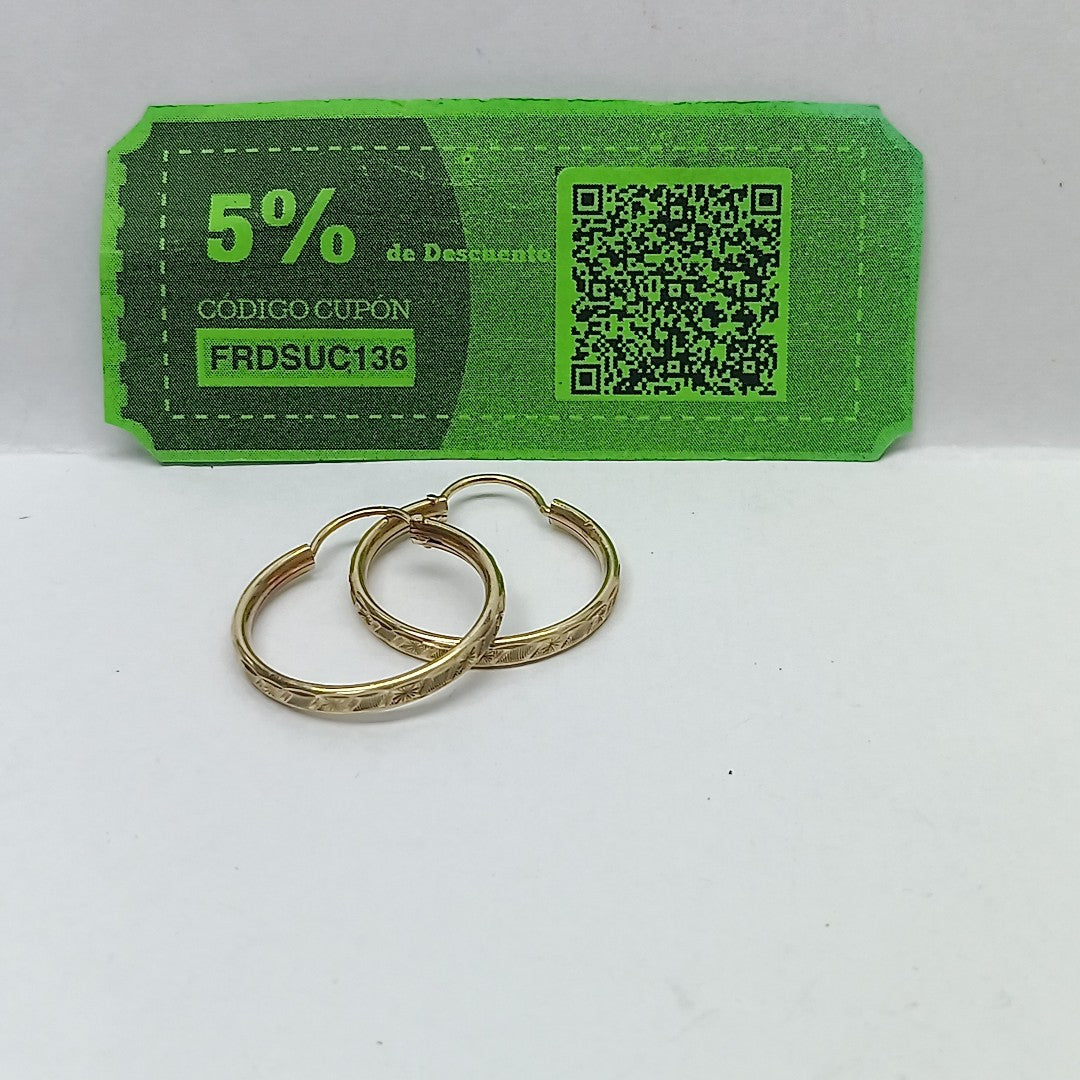 ARRACADAS PAR ORO 10 K 1,80 GRMS (SEMINUEVO)