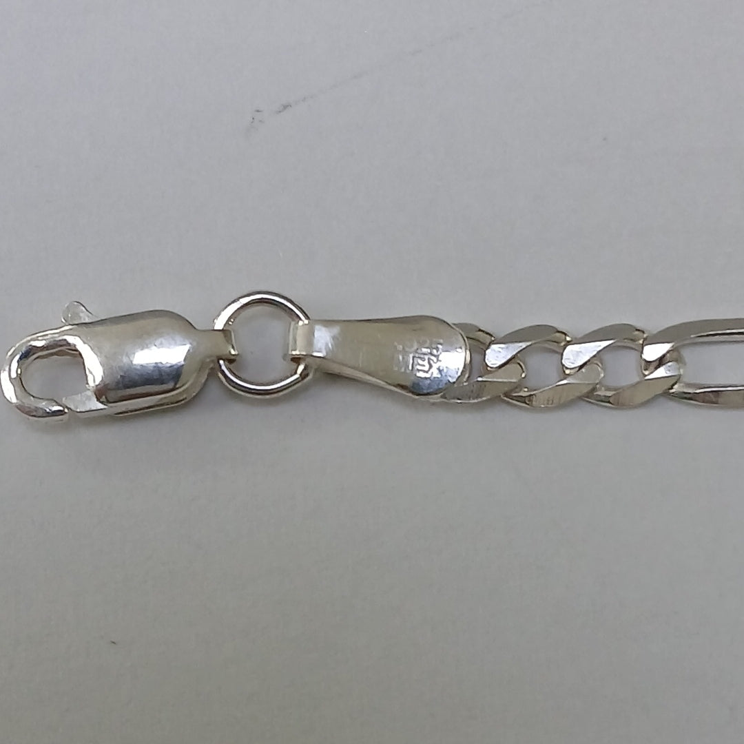 PULSERA TEJIDO SAN JUDAS PLATA .925 21 CM 5.4 GR (NUEVO)