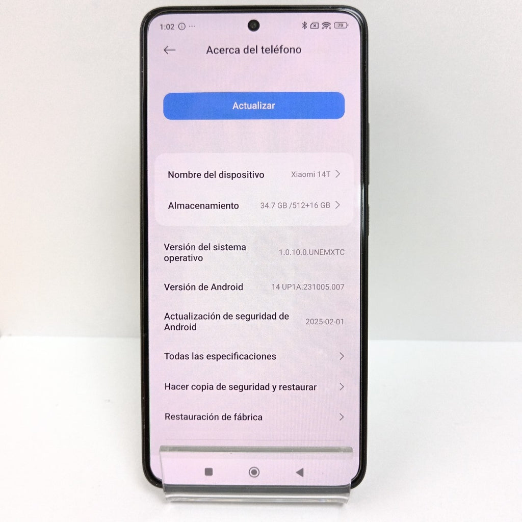 CELULAR XIAOMI 14T 5G 2406APNFAG (2024) 512 GB 16 GB RAM (SEMINUEVO)
