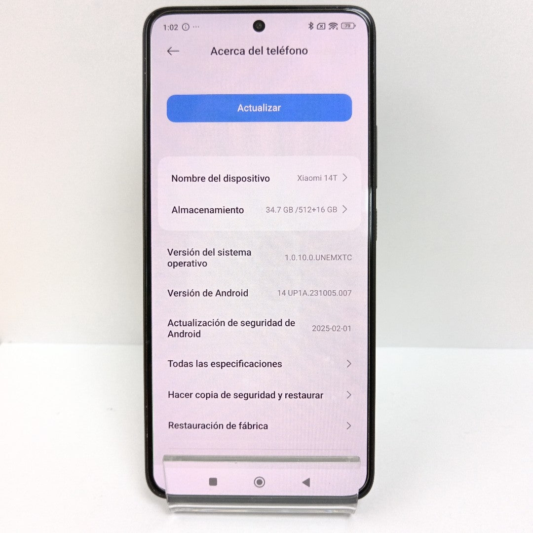 CELULAR XIAOMI 14T 5G 2406APNFAG (2024) 512 GB 16 GB RAM (SEMINUEVO)