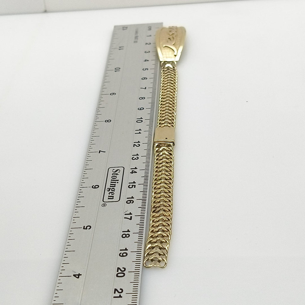 K1 21,10 GRMS 10 K ESPECIFICACIONES COMPLEMENTARIAS ESCLAVA TEJ CHINO, ORO DE 1 (SEMINUEVO)