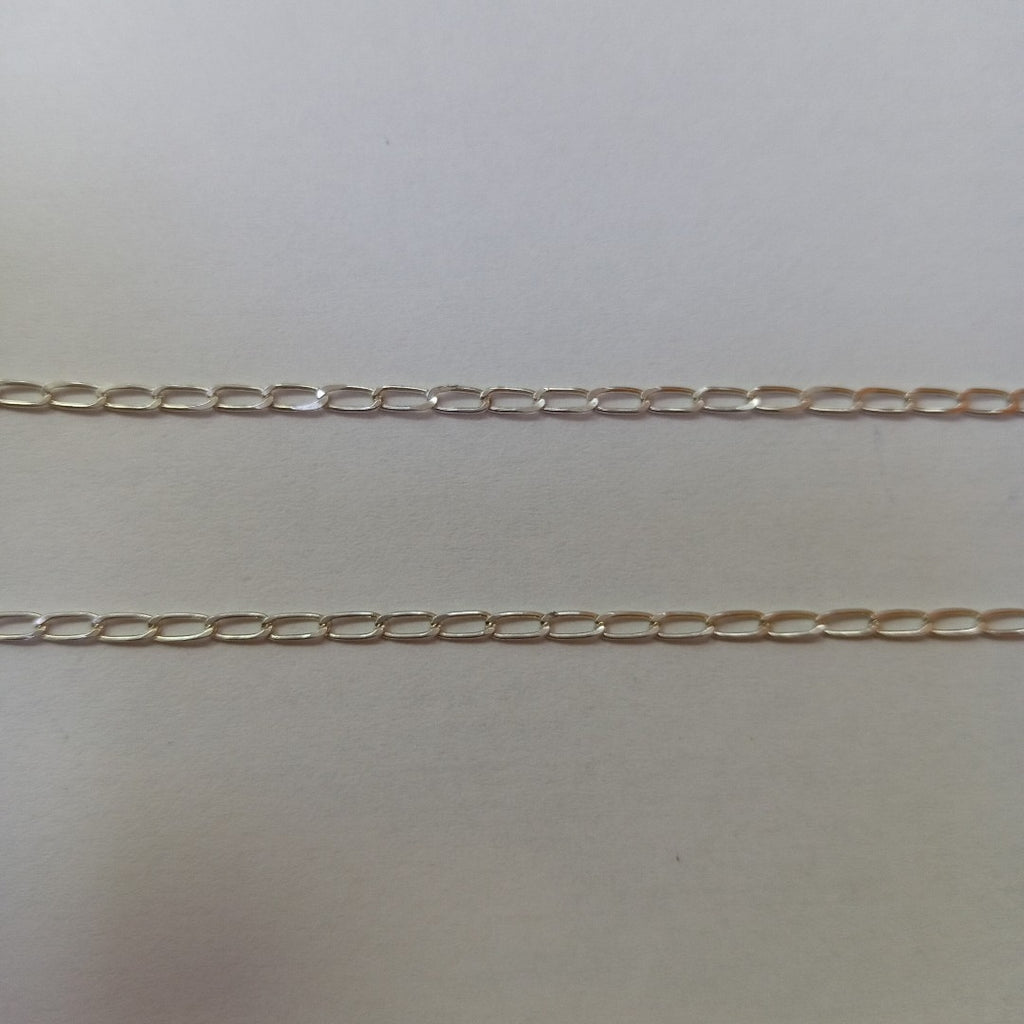 CADENA TEJIDO ESLABONES PLATA .925 50 CM 2.7 GR (NUEVO)