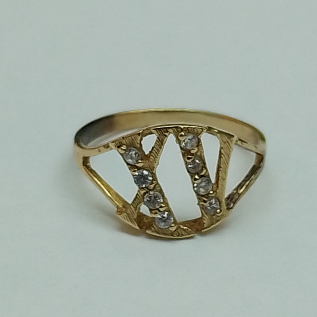ANILLO CONMEMORATIVO ORO 10 K 1.9 GRMS (SEMINUEVO)