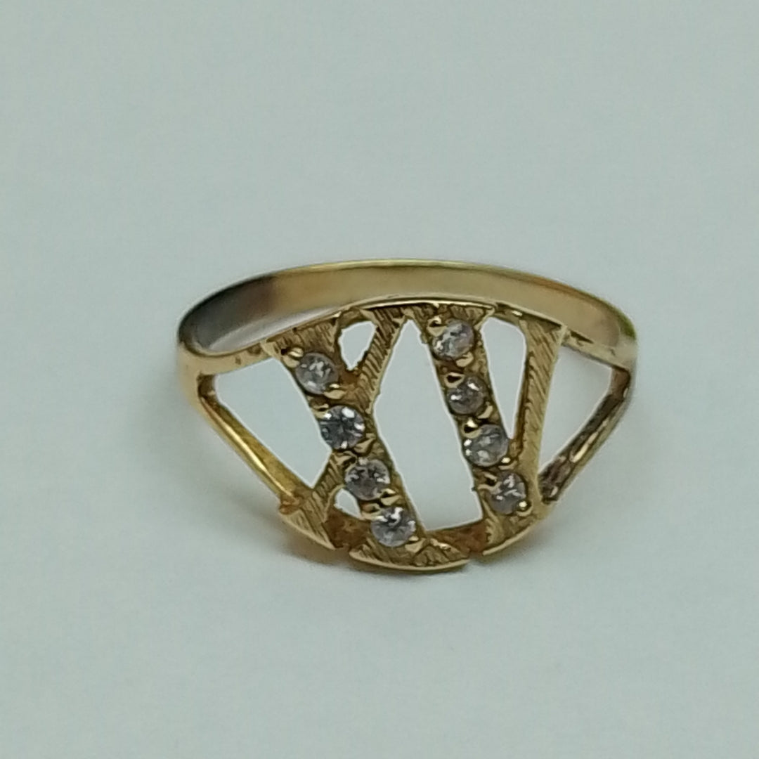 ANILLO CONMEMORATIVO ORO 10 K 1.9 GRMS (SEMINUEVO)