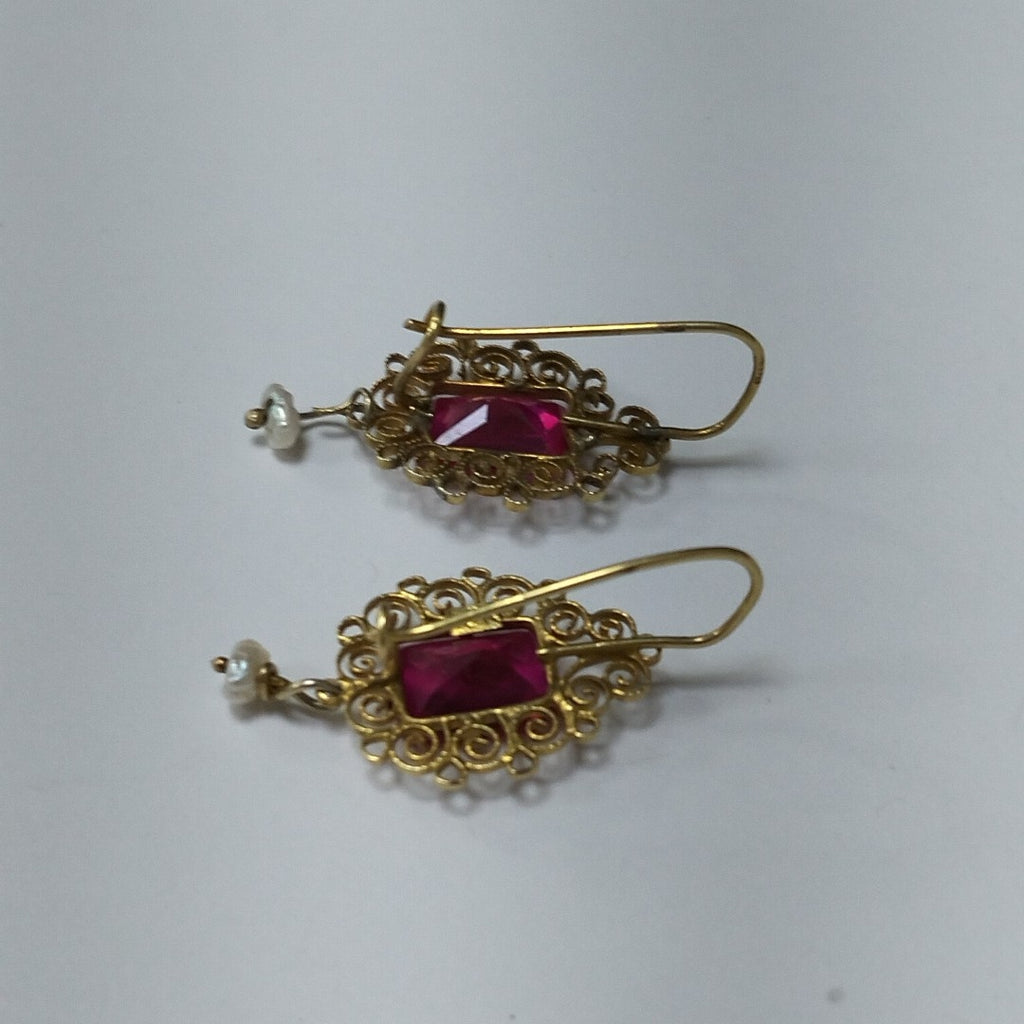 ARETES PAR ORO 8 K 2 GRMS (SEMINUEVO)