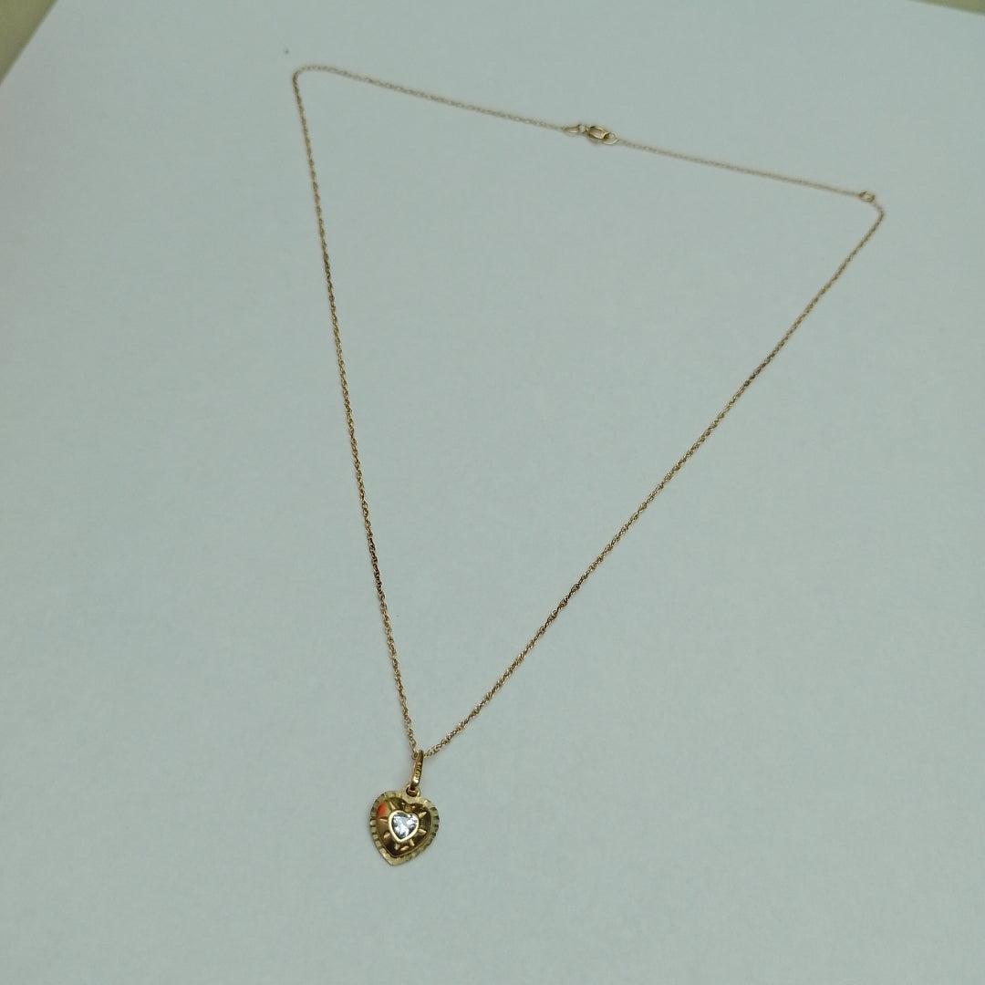 CADENA, DIJE ORO 10 K 0.8 GRMS (SEMINUEVO)