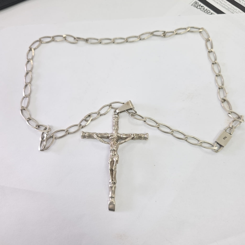 CADENA, CRUCIFIJO PLATA 47.5 GRMS (SEMINUEVO)