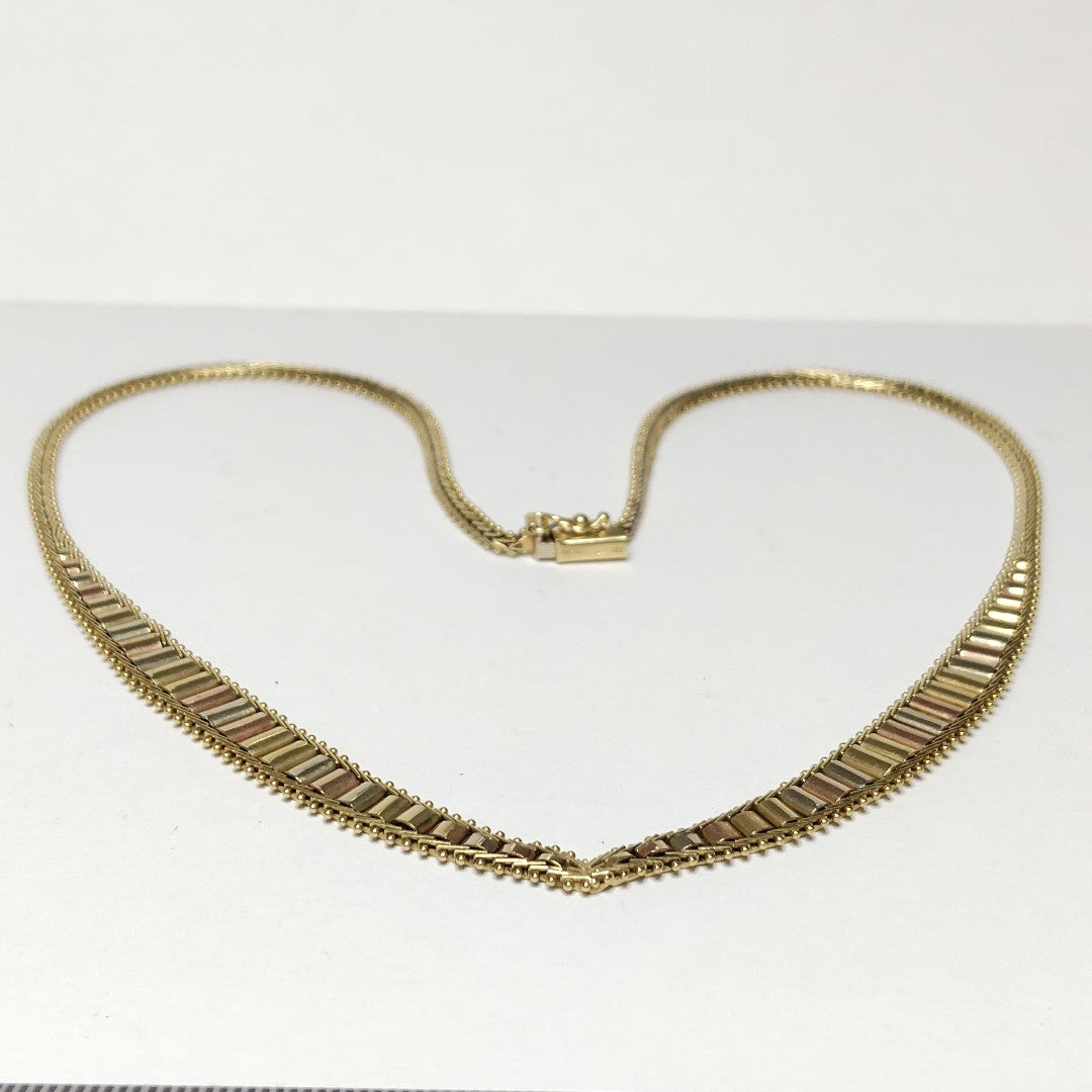 GARGANTILLA ORO COMBINADO 14 K 18,20 GRMS (SEMINUEVO)